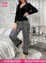 بيجامة حريمي شتوي دانتيل