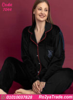 بيجامة قطيفة حريمي شتوي