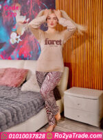 بيجامة شتوي قطيفة نسائي