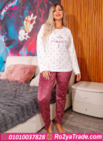 بيجامة شتوي قطيفة حريمي