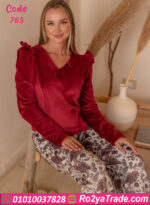 بيجامة قطيفة شتوي نبيتي