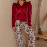 بيجامة قطيفة شتوي نبيتي