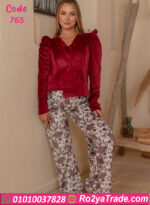 بيجامة قطيفة شتوي نبيتي