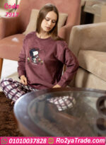 بيجامة سنوبي شتوي قطيفة