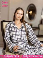 بيجامة شتوي قميص كاروه