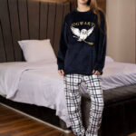 بيجامة شتوي Hogwarts قطيفة