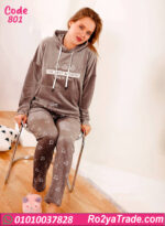 بيجامة شتوي حريمي قطيفة