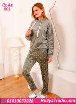 بيجامة شتوي حريمي قطيفة