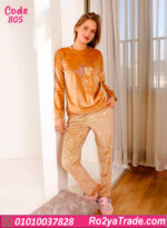 بيجامة قطيفة حريمي شتوي