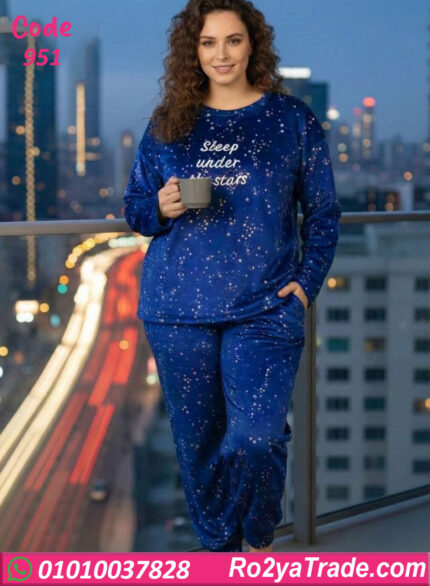 بيجامة حريمي شتوي بيج سايز