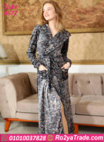 روب شتوي قطيفة طويل