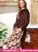 ترنج شتوي قطيفة نسائي