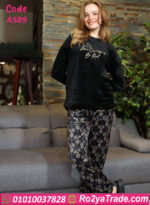 ترنج شتوي قطيفة نسائي مودرن