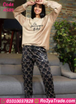 ترنج شتوي قطيفة نسائي مودرن