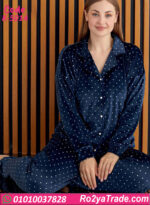 بيجامة شتوي حريمي نقط