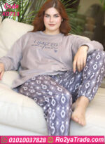 ترنج بيج سايز, ترنج قطيفة, شتوي حريمي, ملابس بيت بيج سايز, Homewear Plus Size, ترينجات مقاسات كبيرة, لبس بيت مريح, موضة الشتاء