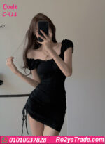 دريس صيفي قصير كتف مكشوف