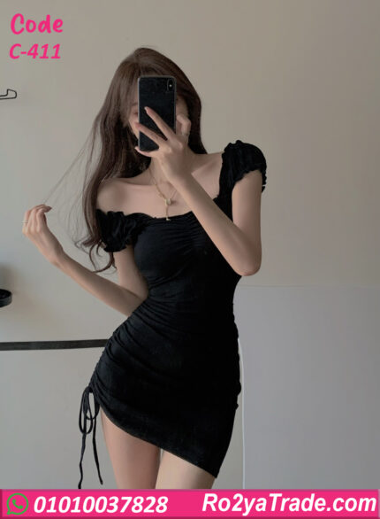 دريس صيفي قصير كتف مكشوف