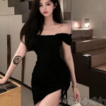 دريس صيفي قصير كتف مكشوف