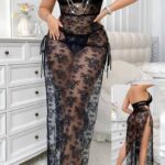 لانجري دانتيل طويل