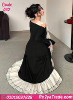 دريس صيفي طويل أسود