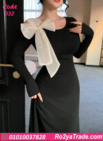 دريس صيفي طويل أسود