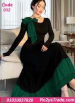 دريس صيفي طويل أسود