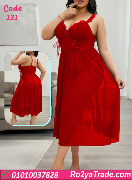 لانجري طويل دانتيل بيج سايز