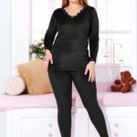 بيجامة شتوي حريمي قطيفة