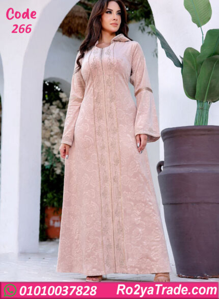 عباية بيتي شتوي حريمي بقبعة