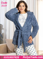 بيجامة شتوي 3 قطع حريمي