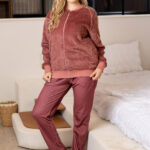 بيجامة شتوي 3 قطع حريمي