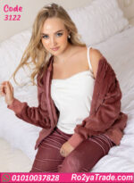 بيجامة شتوي 3 قطع حريمي