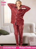 بيجامة شتوي قلوب حريمي