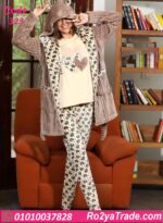 بيجامة شتوي حريمي بالروب