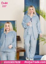 بيجامة شتوي 3 قطع حريمي