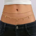 سلسلة وسط حريمي دهبي