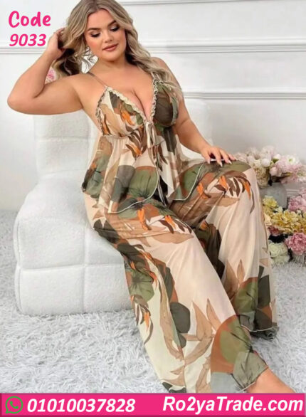 بيجامة حريمي صيفي بيج سايز