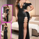 لانجري طويل بسلاسل ذهبية