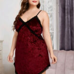 لانجري قطيفة بيج سايز قصير