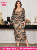 دريس صيفي طويل بيج سايز طويل بنفسجي