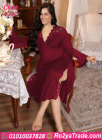 لانجيري طويل بيج سايز خمري