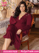 لانجيري طويل بيج سايز خمري