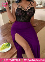 لانجري طويل بيج سايز دانتيل