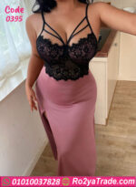 لانجري طويل بيج سايز دانتيل