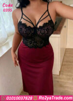 لانجري طويل بيج سايز دانتيل