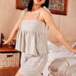 هوت شورت حريمي صيفي مقلم