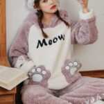 بيجامة حريمي شتوي قطيفة