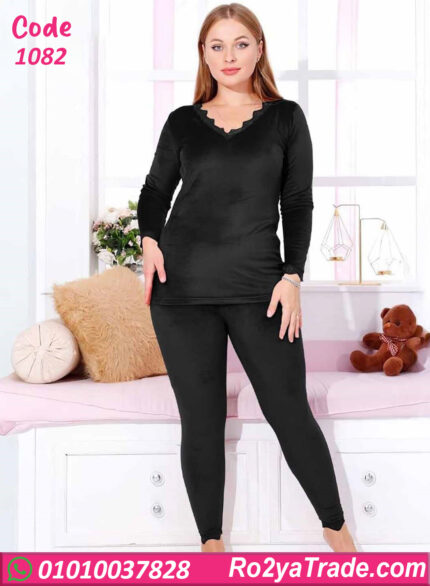 بيجامة حريمي شتوي قطيفة