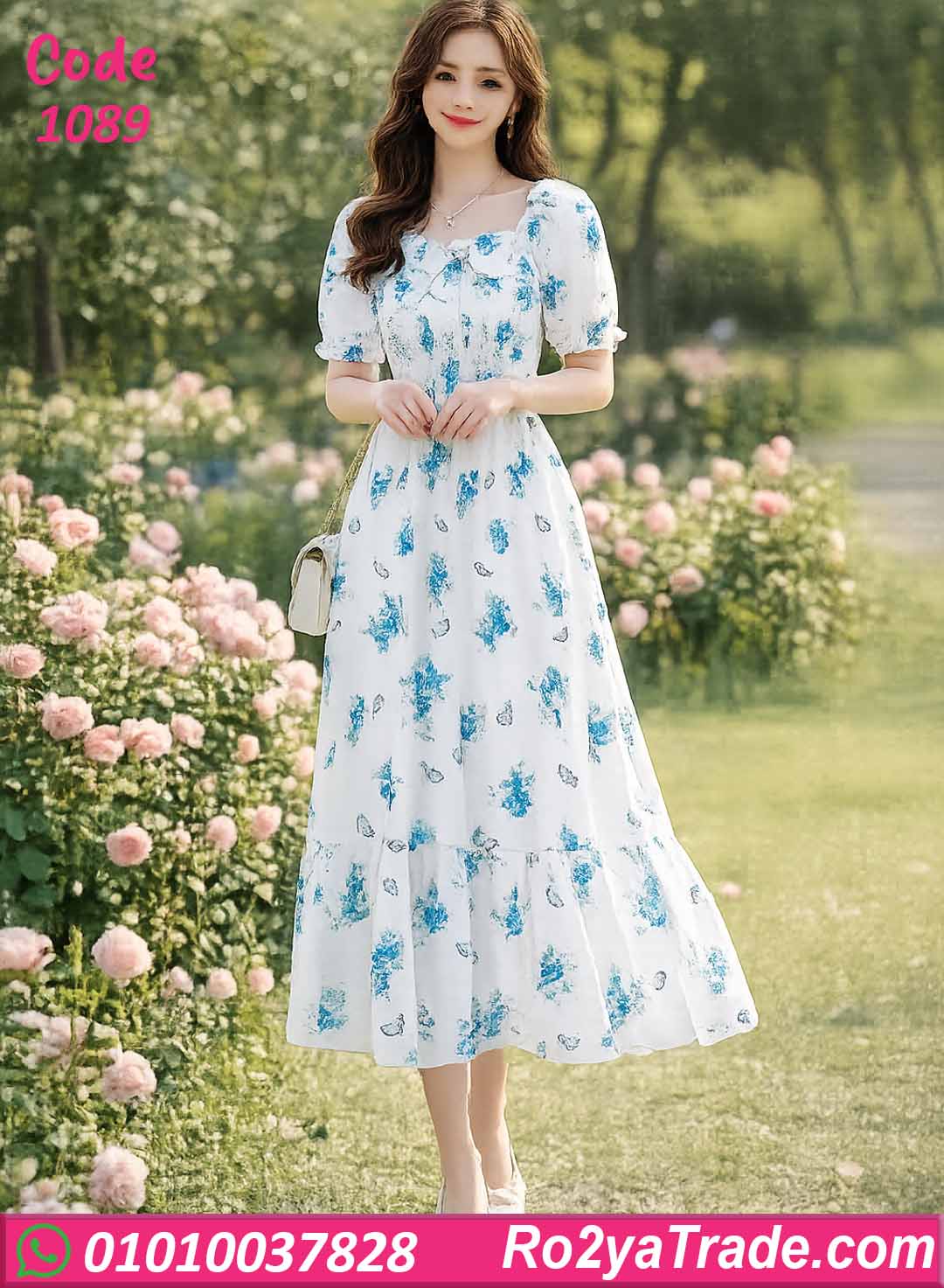 1089-3 فستان صيفي فلورال